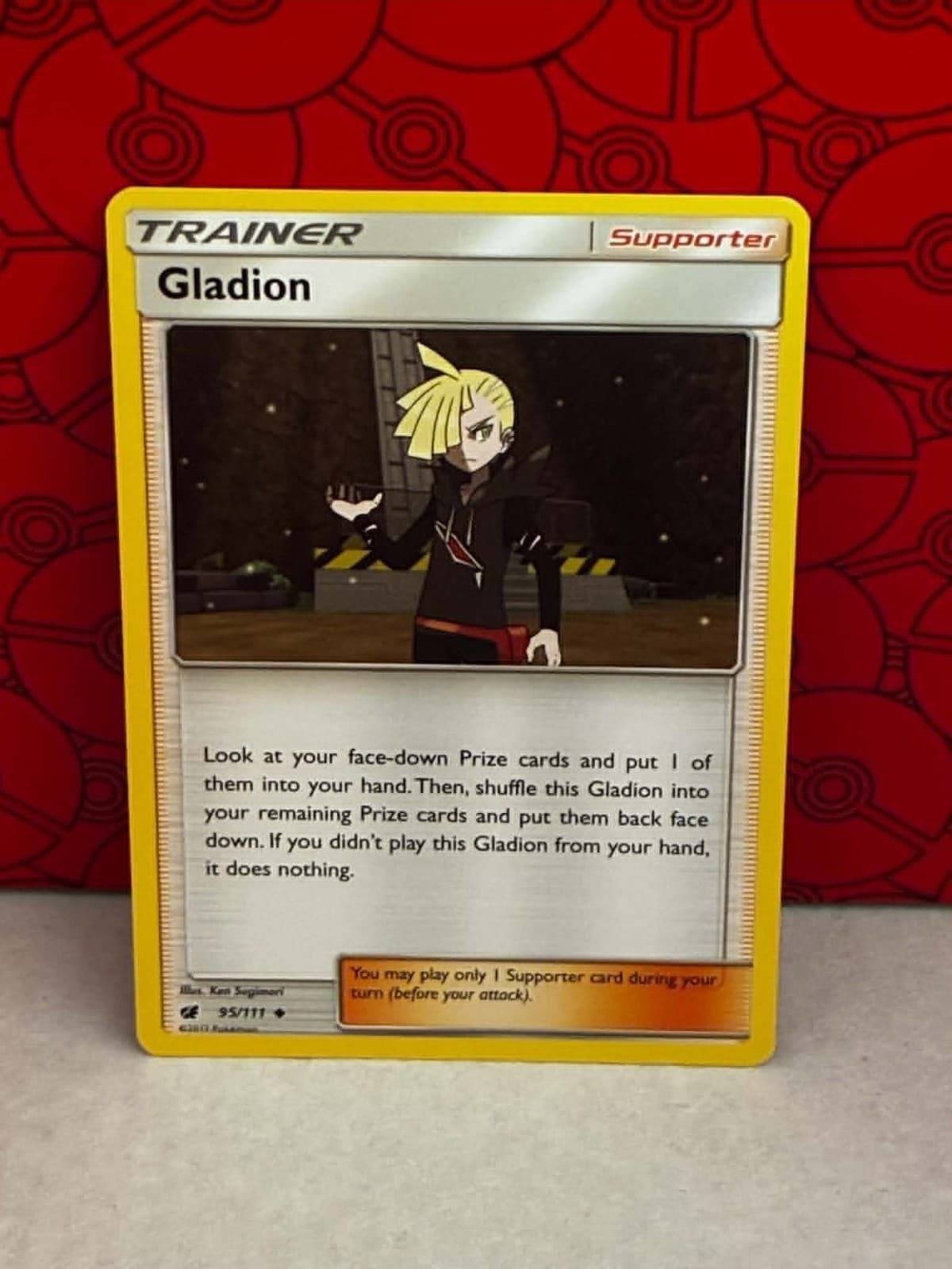 Pokemon Gladion 95/111 Crimson Invasion Uncommon NM English