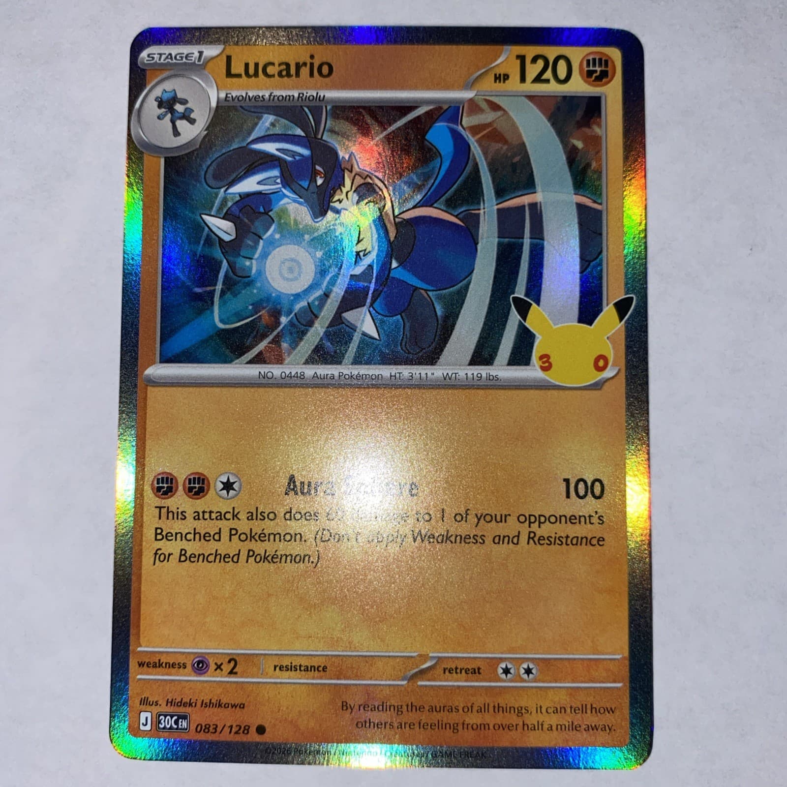 Lucario - 2026 Pokemon 30th Celebration 83/128