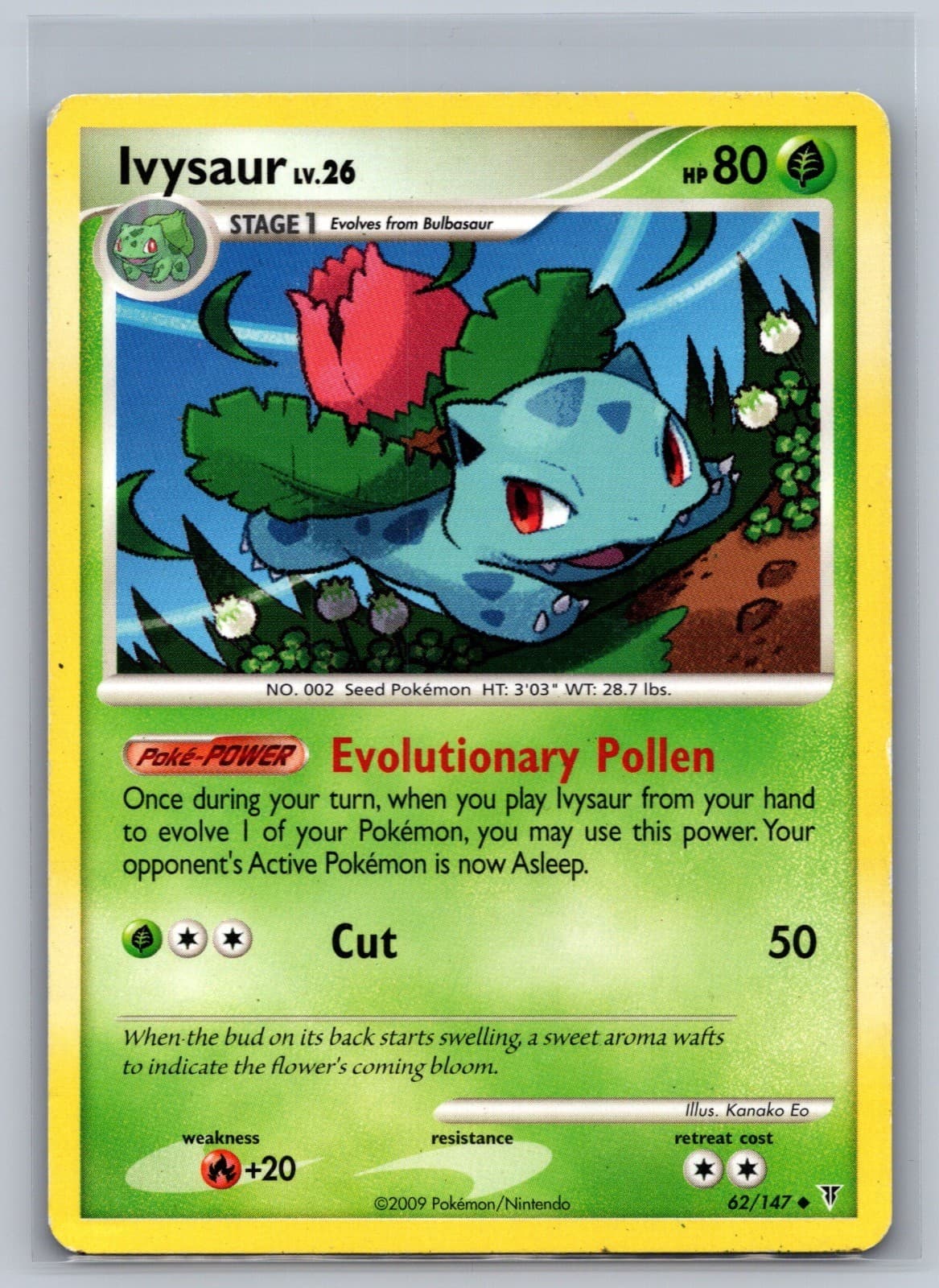 Ivysaur 62/147 Uncommon Supreme Victors Pokemon Heavily Played