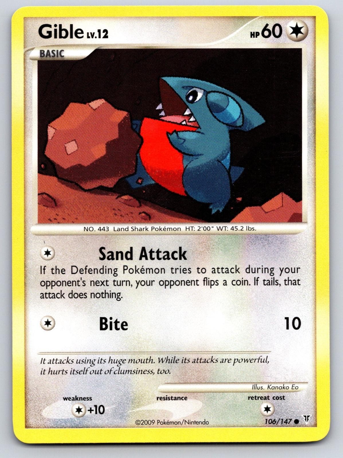 Gible 106/147 Common Supreme Victors Pokemon Lightly Played