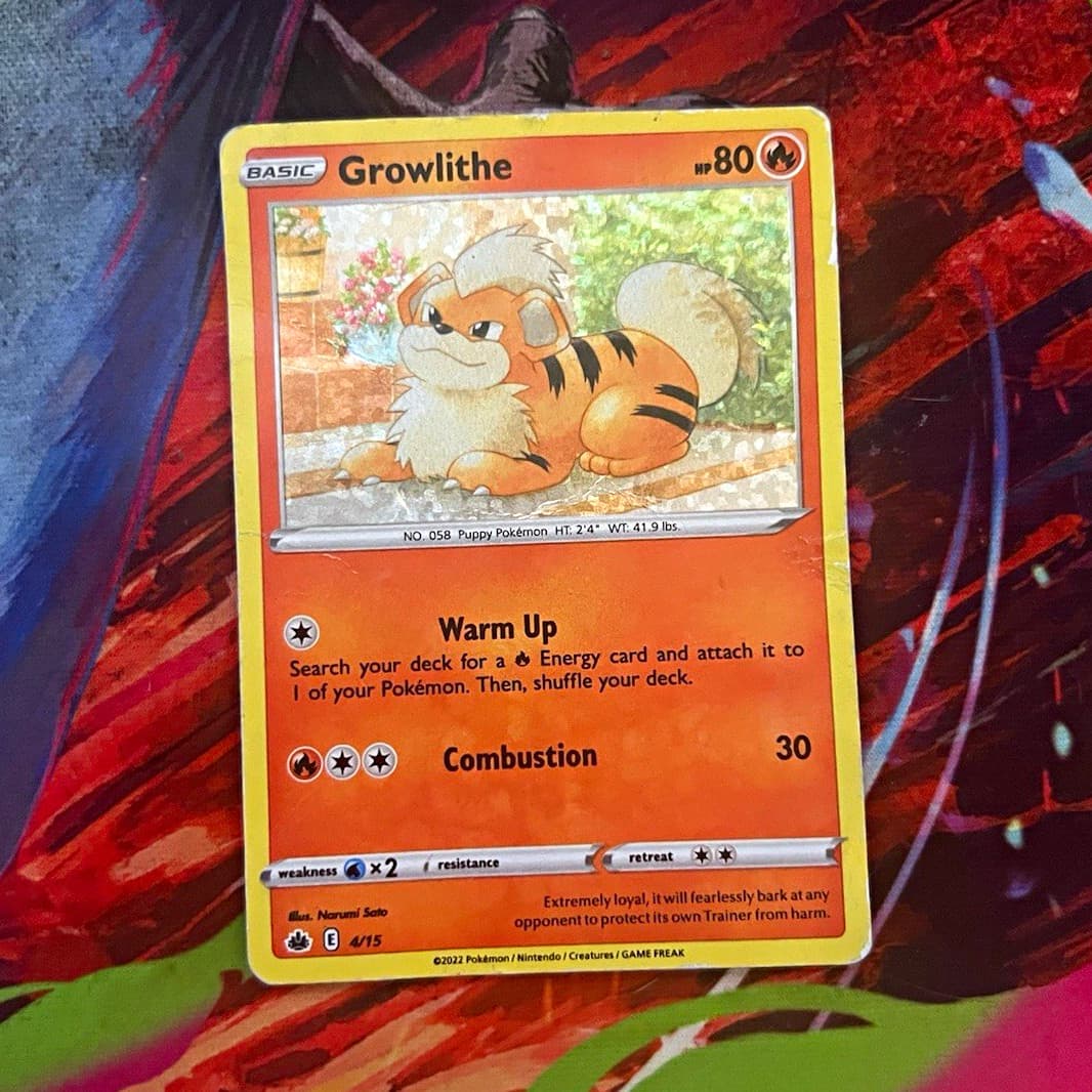 Growlithe 4/15 McDonald's 2022 Pokemon TCG Promo Holo English