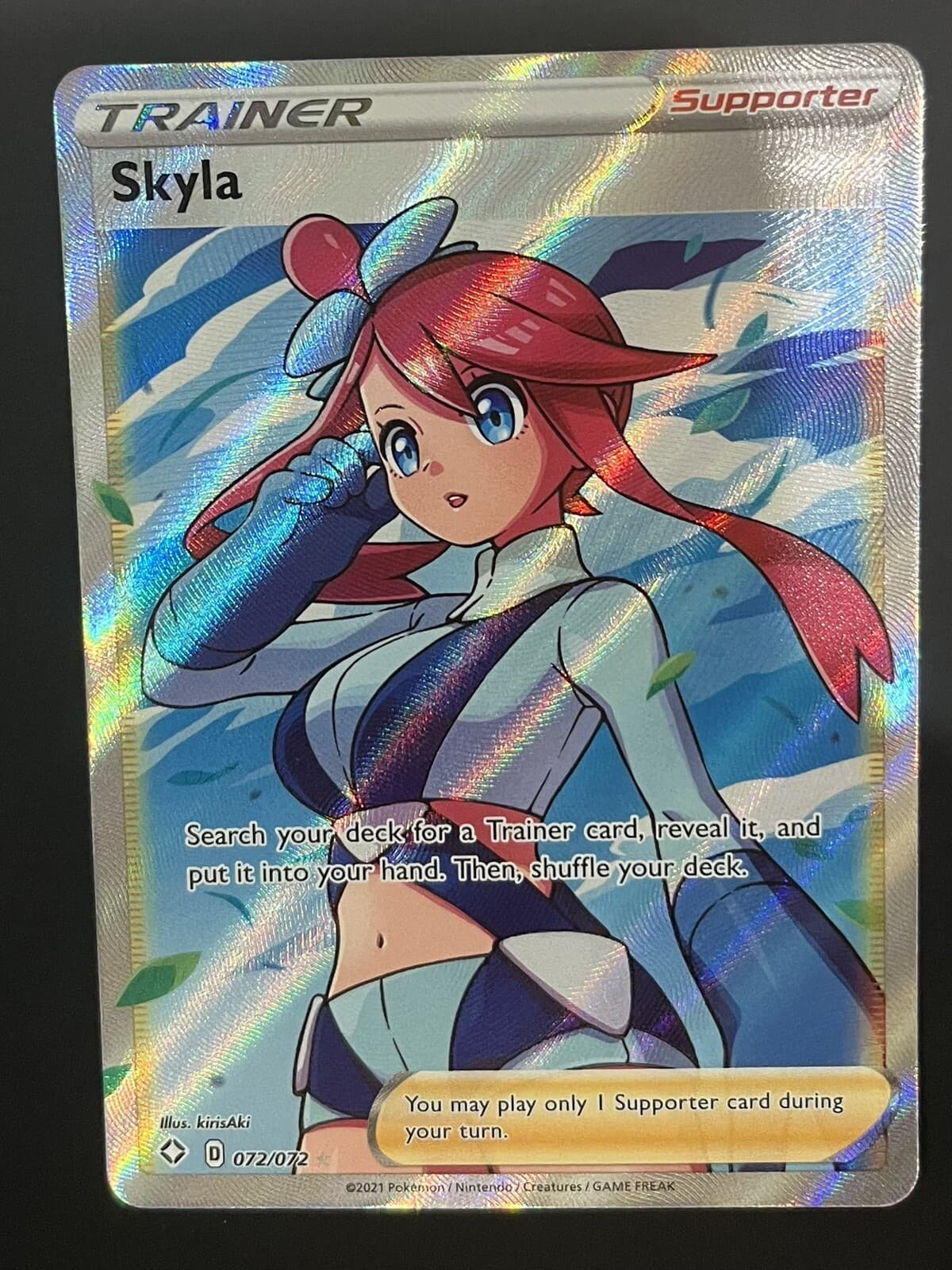 Pokémon Skyla, Shining Fates #72, Full Art