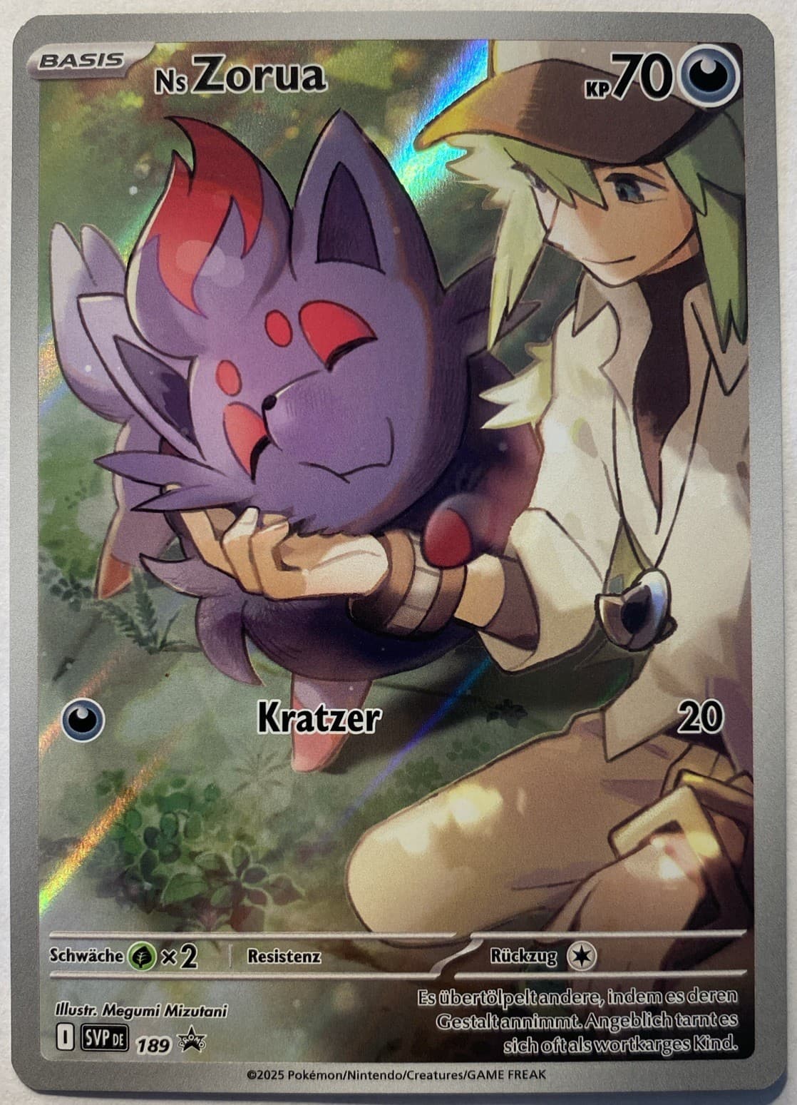 Pokemon Ns Zorua Deutsch SVP DE 189 Reisegefährten Promo IL Near Mint