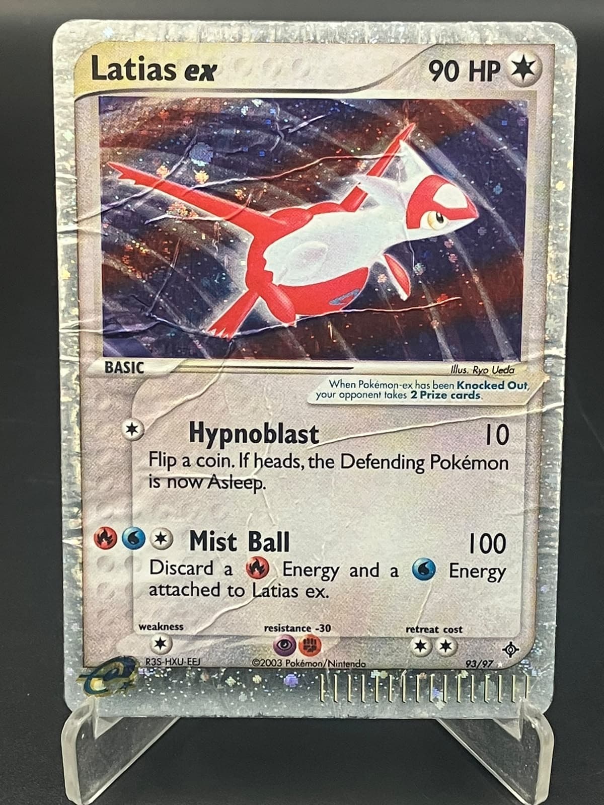 Latias ex 93/97 Holo Rare ex - EX Dragon - Vintage Pokémon Card