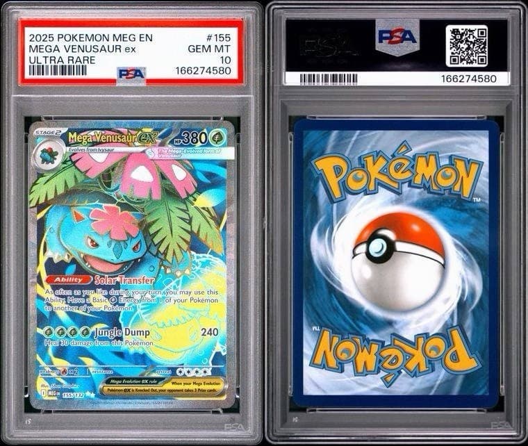 Mega Venusaur EX 155/132 ME01 Mega Evolution Holo Ultra Rare PSA 10