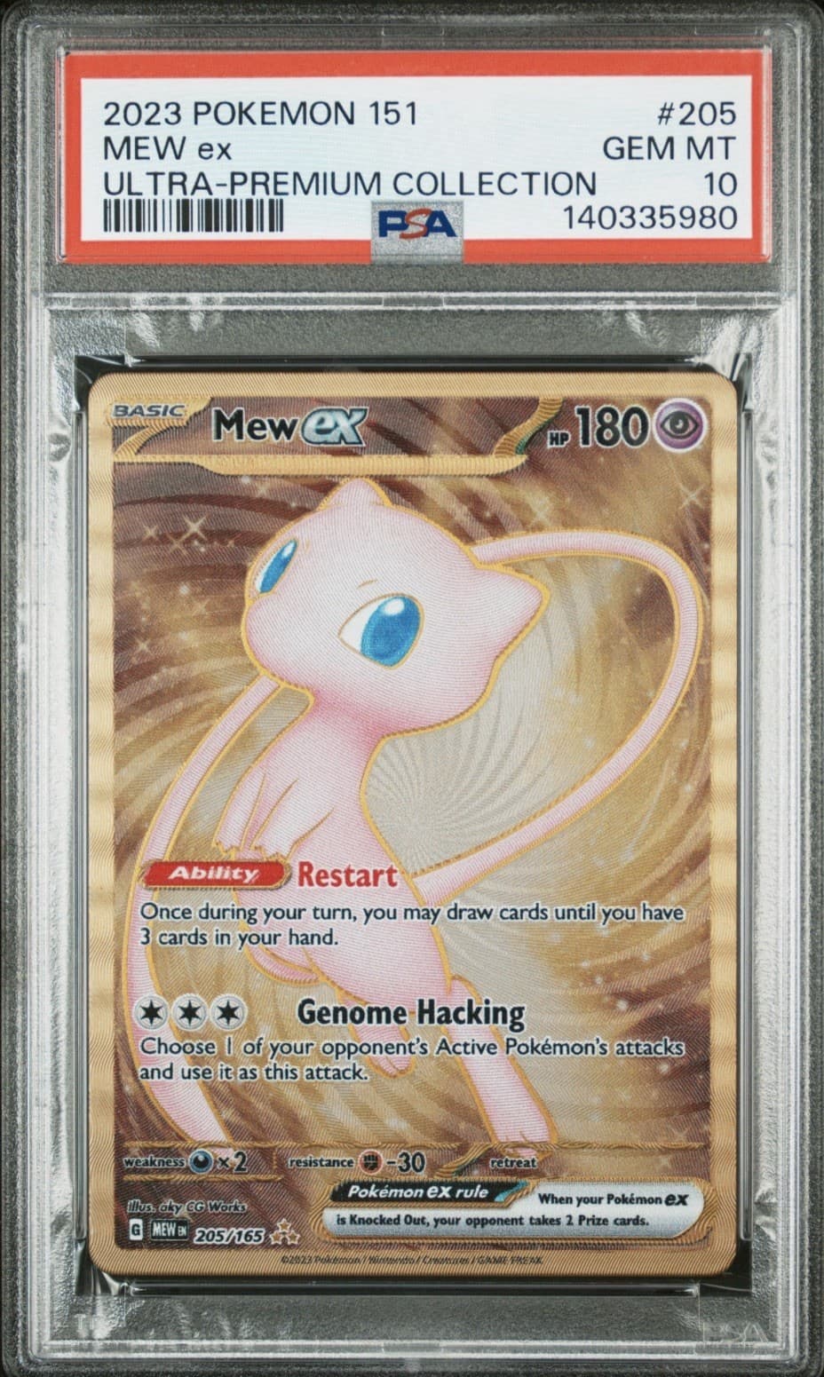 2023 POKEMON 151 ULTRA-PREMIUM COLLECTION #205 MEW EX PSA 10