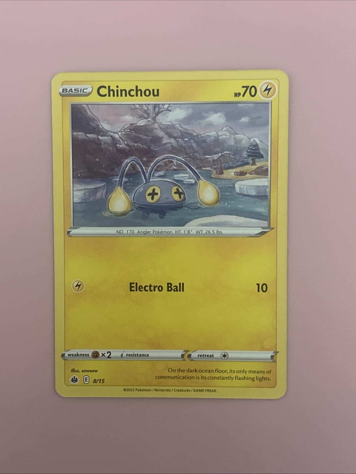 Pokemon Chinchou 008/015 NM McDonald's Promos 2022