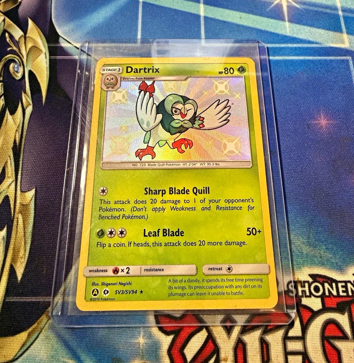 Rowlet SV2/SV94 Hidden Fates: Shiny Vault Holo Shiny Holo Rare ENG HP60