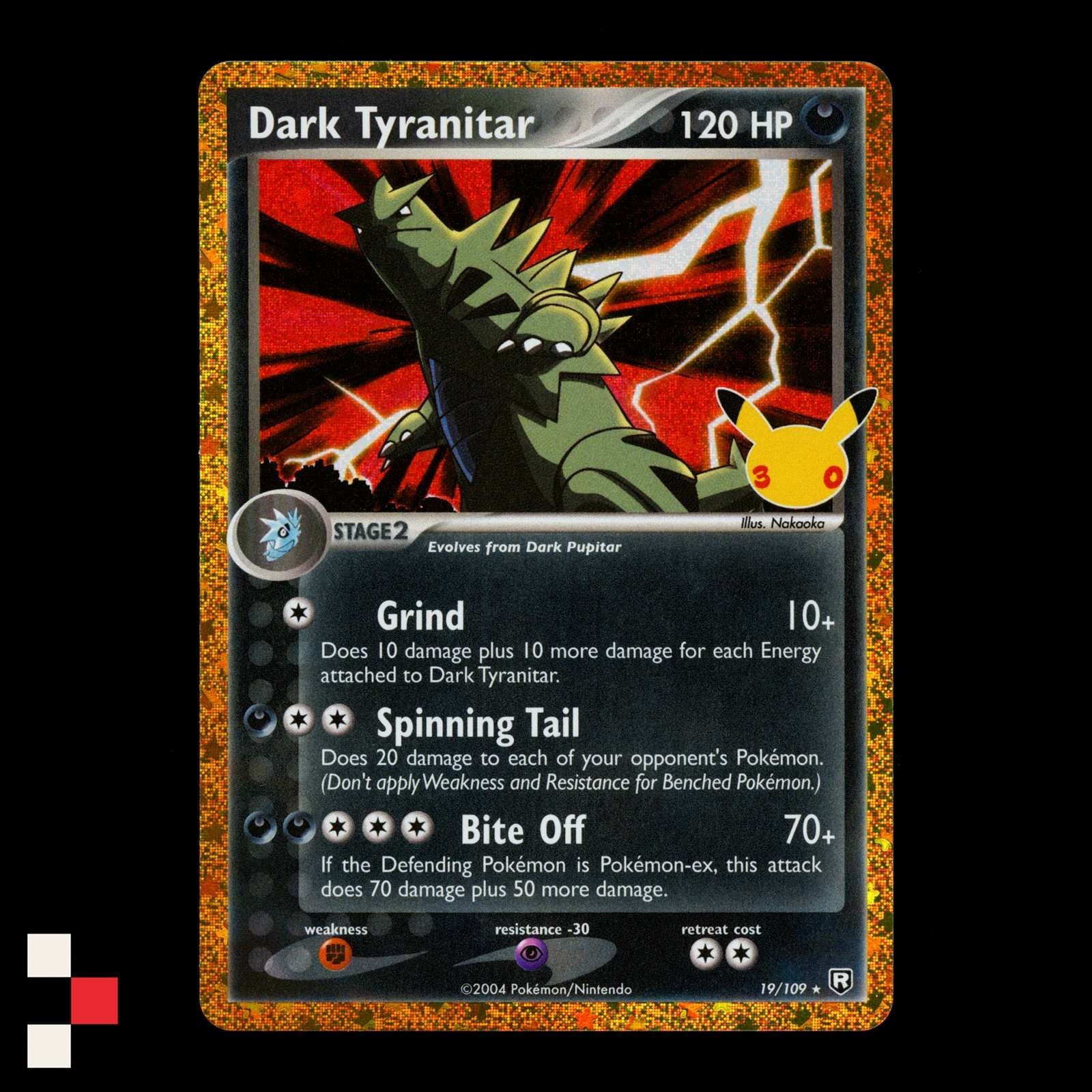 Dark Tyranitar 19/109 Pokemon 30th Celebration Classic Collection