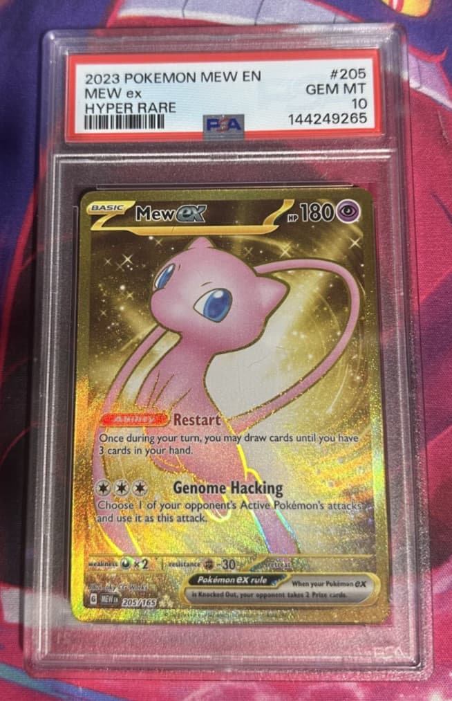 Mew ex 205/165 151 English PSA Graded 10 Pokemon