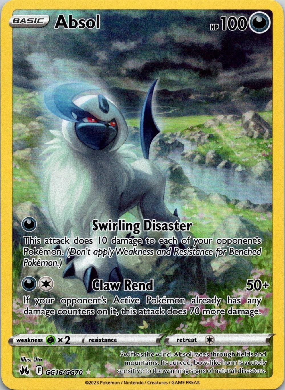 Absol GG16/GG70 Holo Crown Zenith Galarian Gallery Pokemon NM