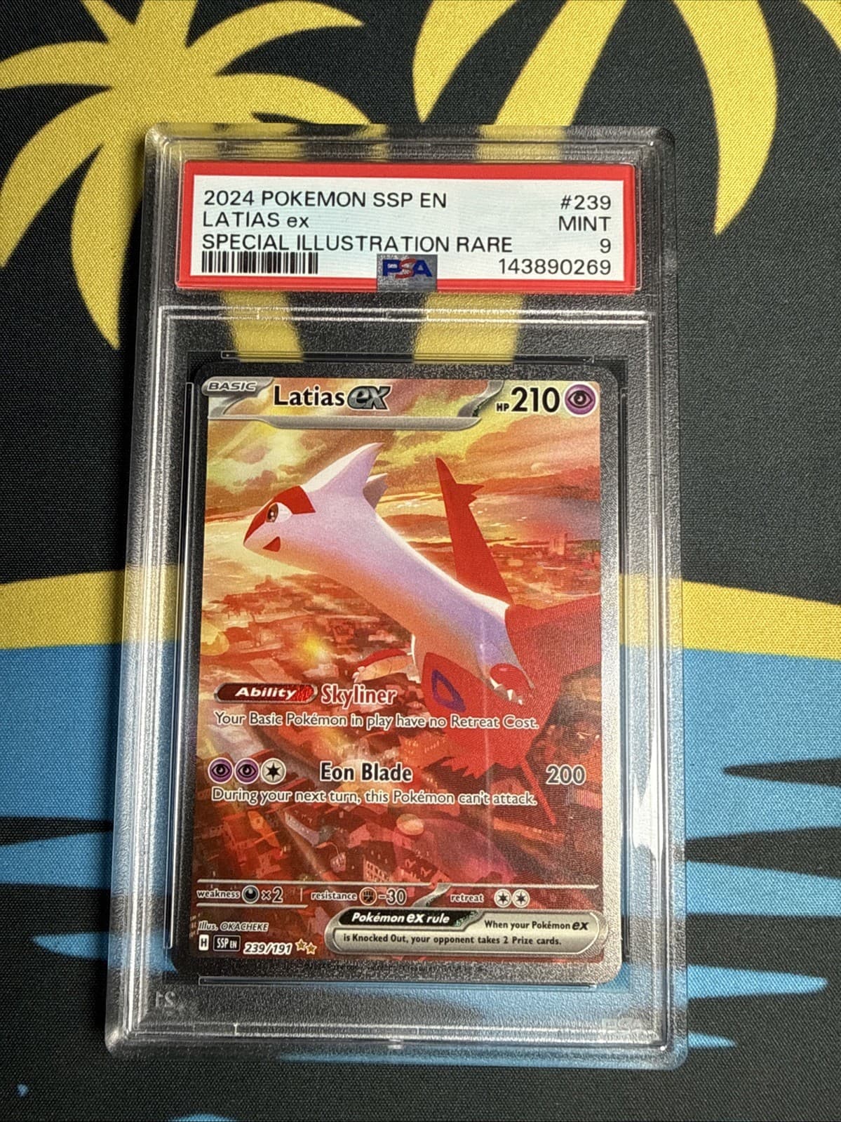 2024 Pokemon Surging Sparks Latias ex Special Illustration Rare #239/191 PSA 9