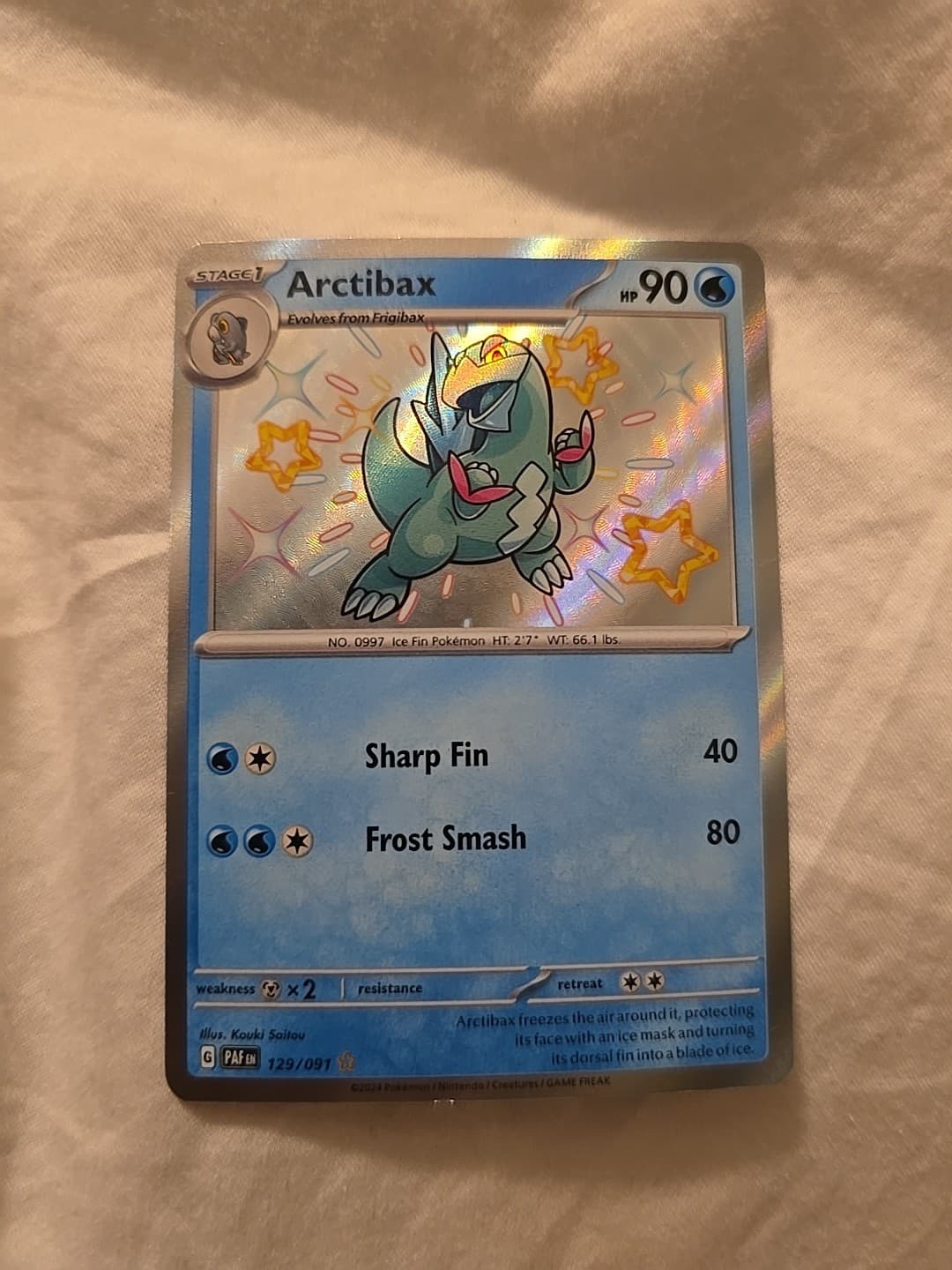 Arctibax 129/091 SV: Paldean Fates Holo