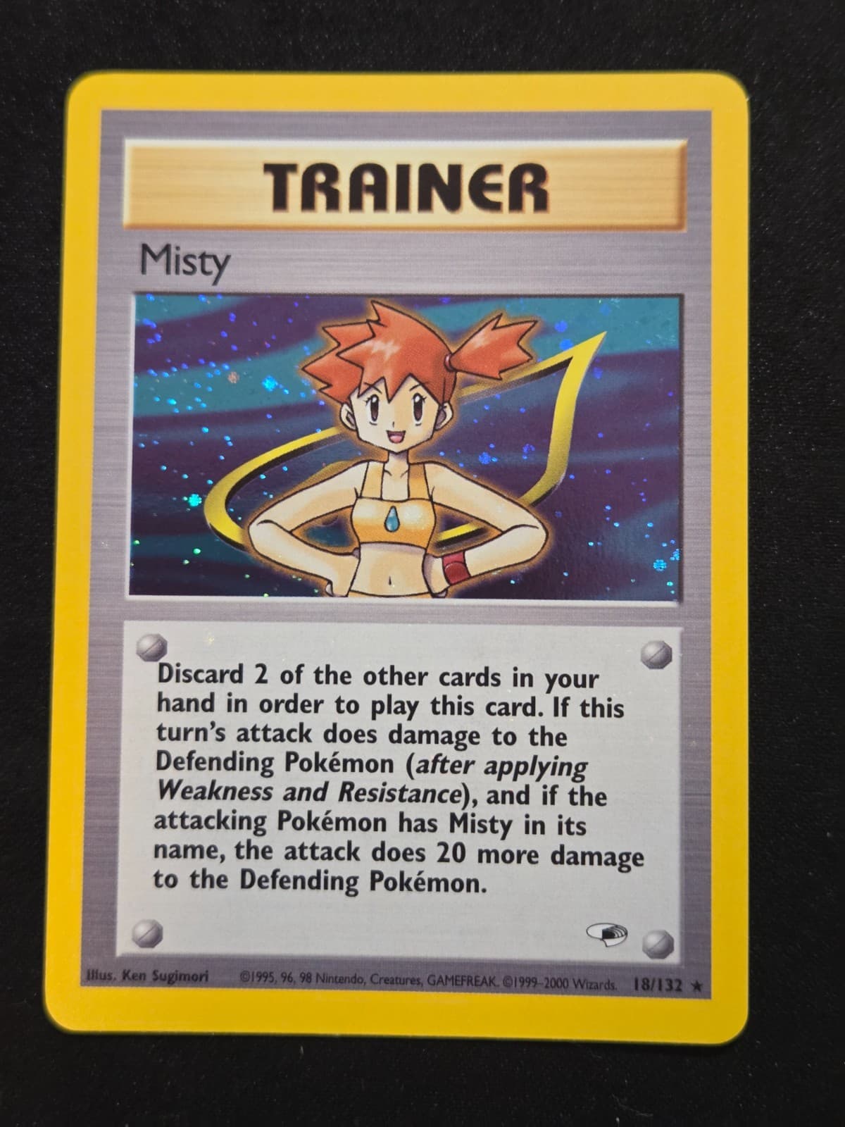 VTG Pokemon Gym Heroes Misty 18/132 Holo Rare NM/LP