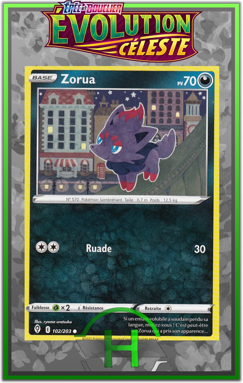 Zorua - EB07:Évolution Céleste - 102/203 - Carte Pokemon Française Neuve