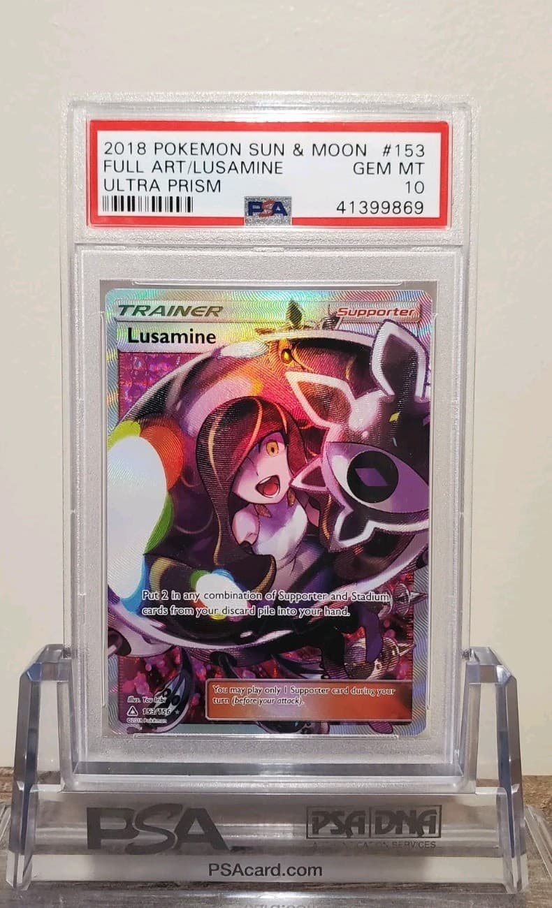 2018 Pokemon Sun and Moon Lusamine #153 PSA 10 Gem Mint