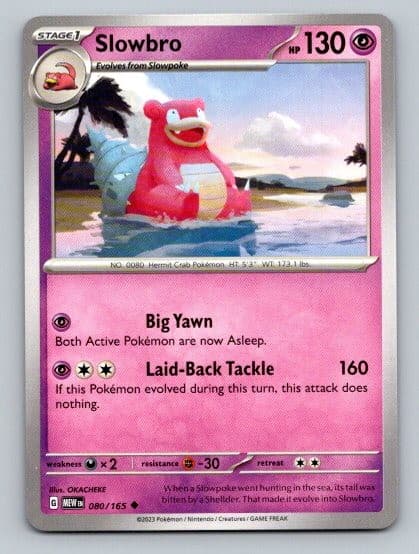 2023 Pokemon Card SV: Scarlet & Violet 151 Slowbro 80/165