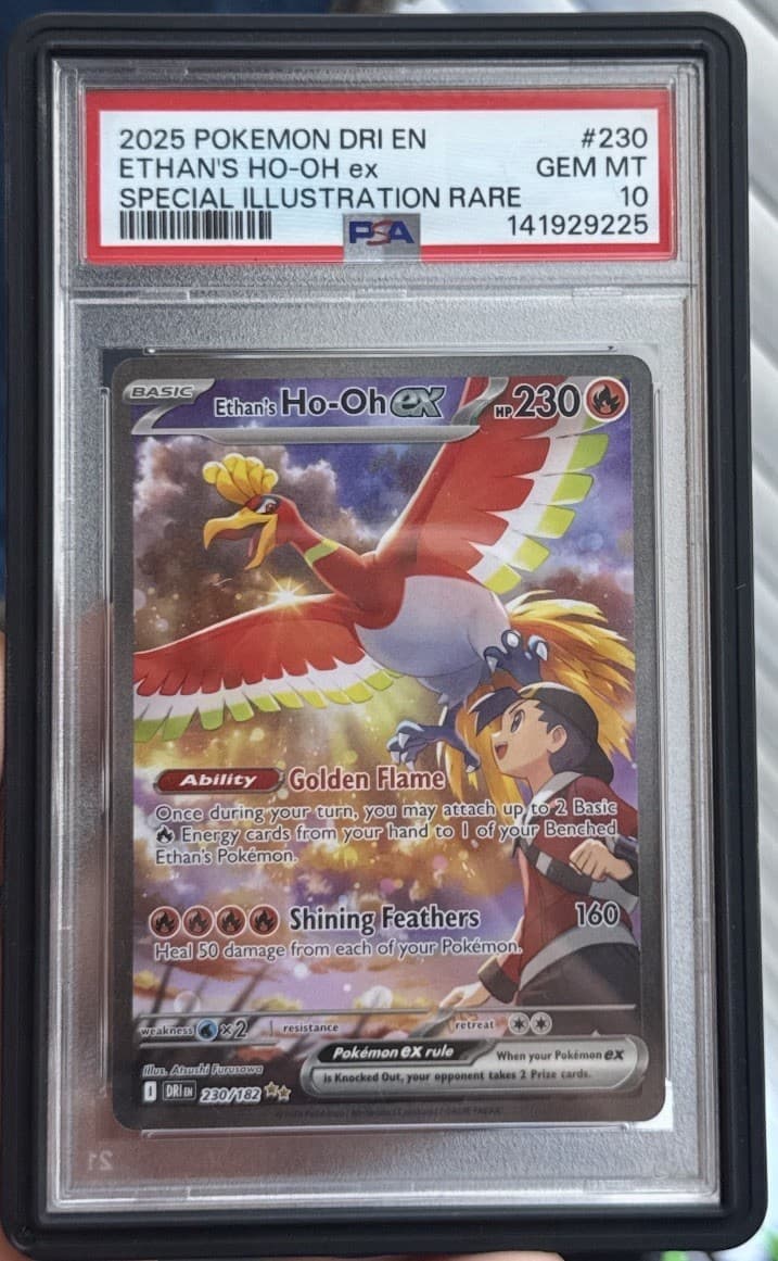 Ethan's Ho-Oh EX 230/182 Destined Rivals PSA 10