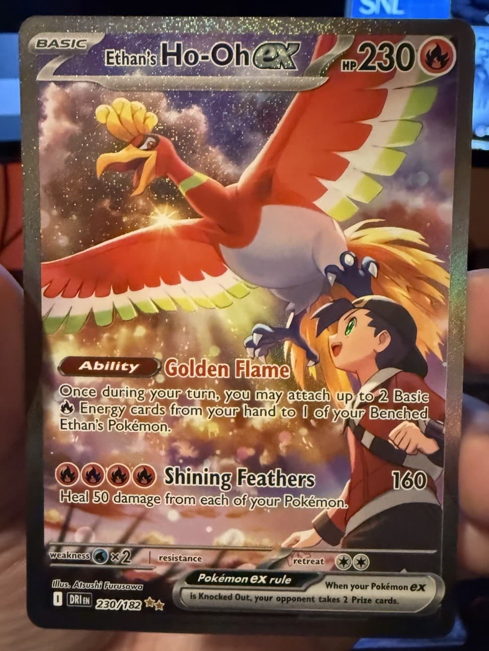 Ethan's Ho-Oh ex 230/182 Sv10: Destined Rivals Holo