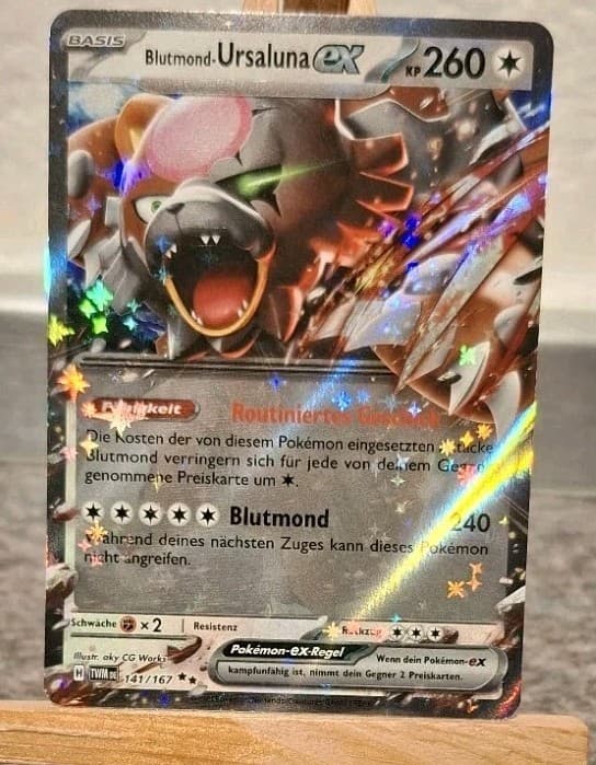 Blutmond- Ursaluna Ex | 141/167 | Maskerade im Zwielicht | NM | Pokemon Karte