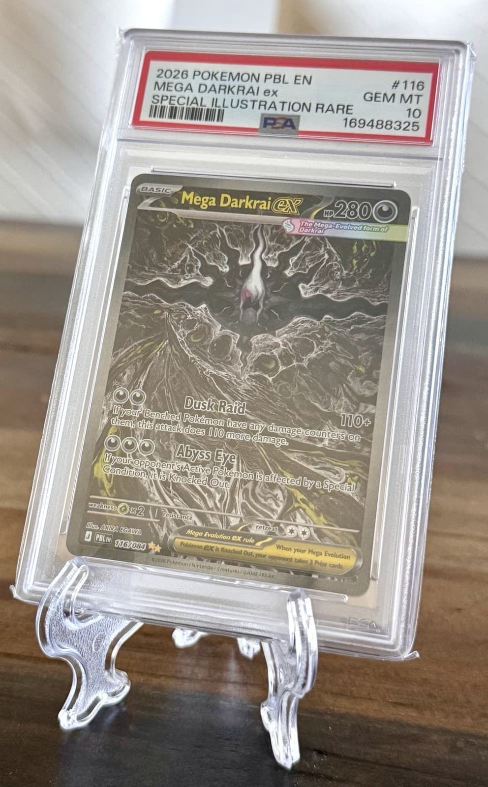 The Pokemon Company 2026 Mega Darkrai ex 116/084 SIR Holo EN PSA 10