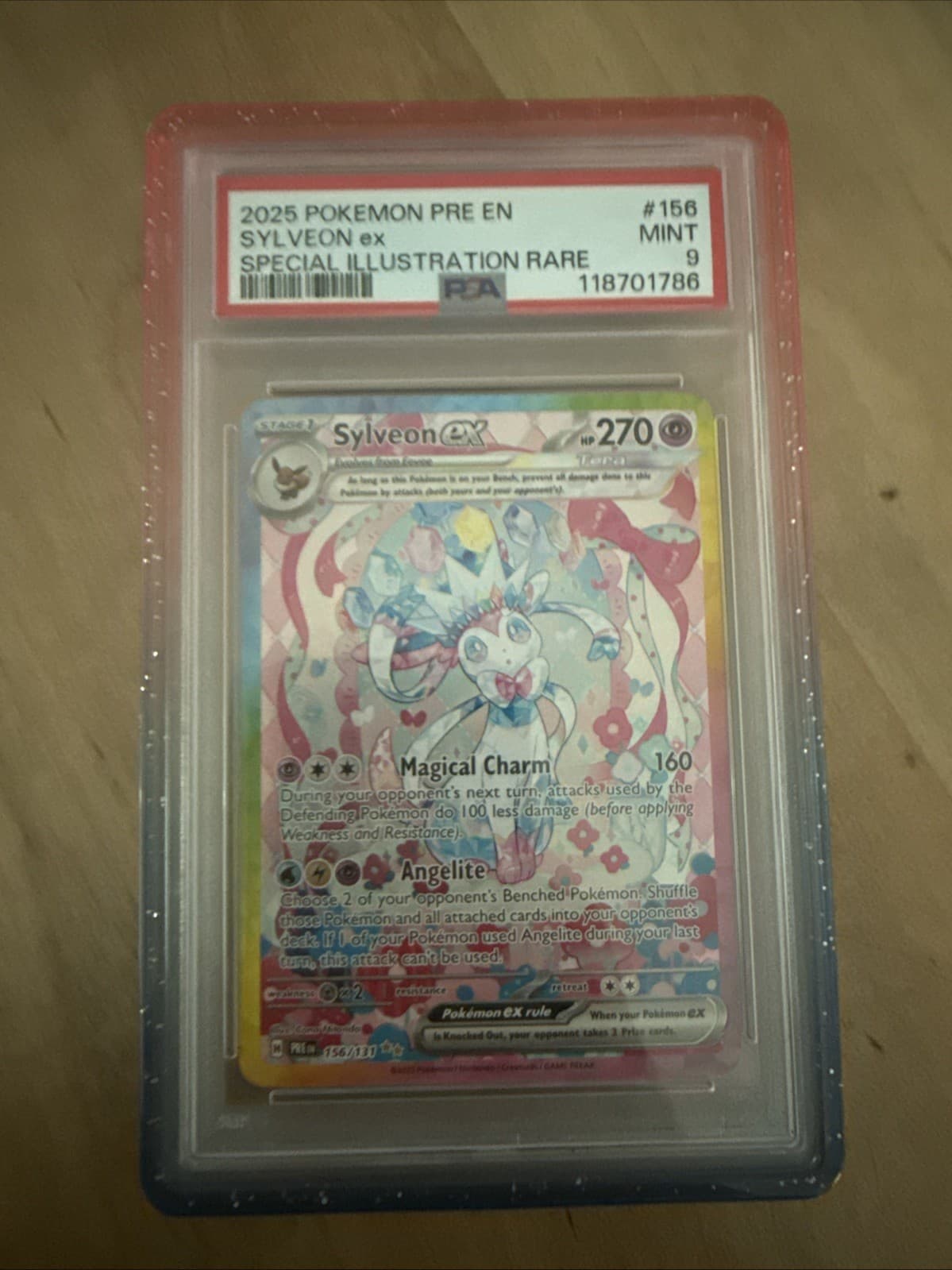 Pokemon Evolution Sylveon EX English Prismatic 2025 Sir 156/131 PSA 9