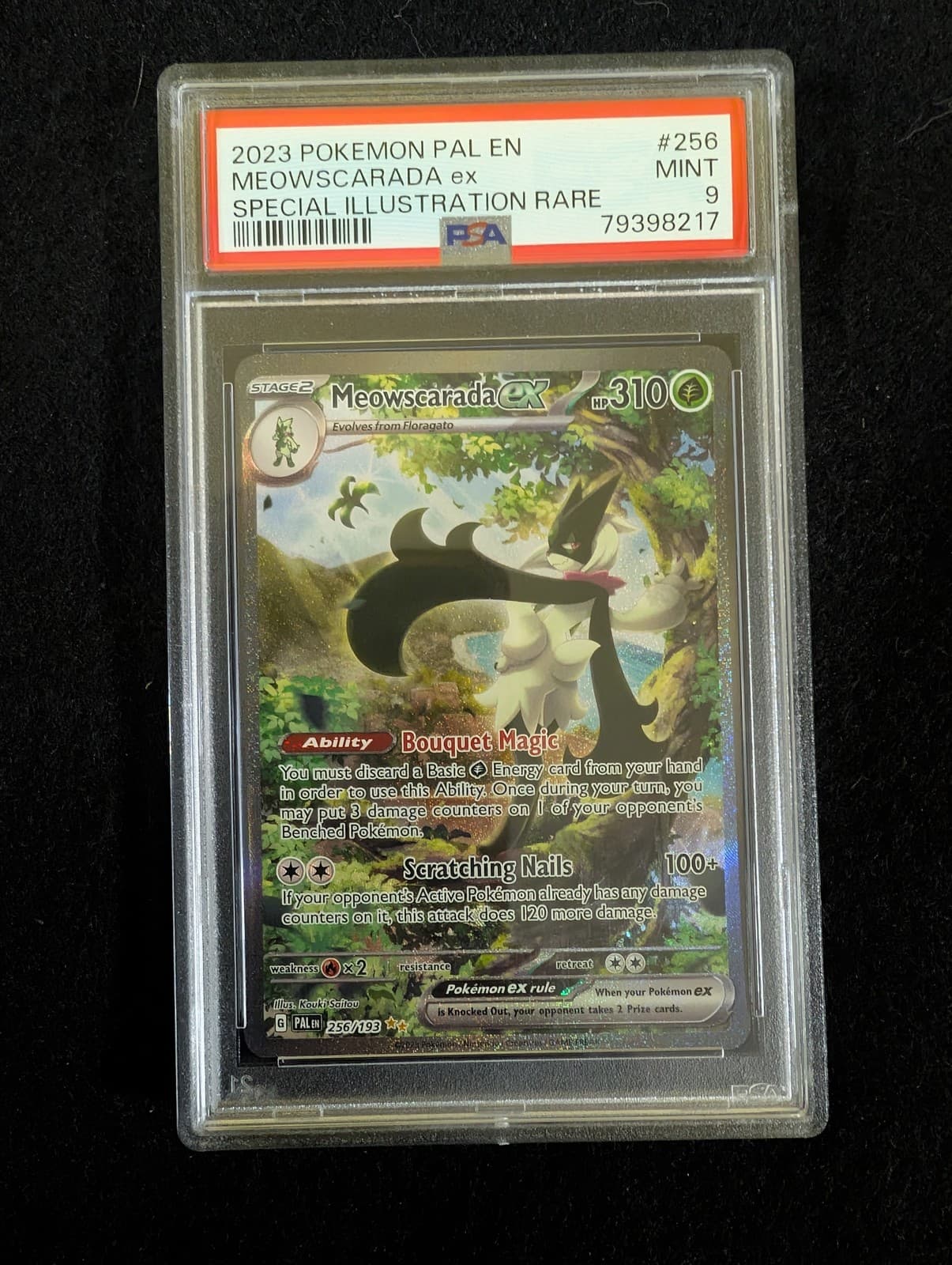 Pokemon Meowscarada EX 256/193 SIR PSA 9 Mint 2023 Pokemon English