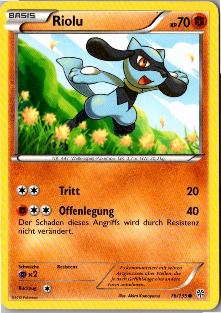 Pokemon Riolu 76/135 Plasma-Sturm Deutsch
