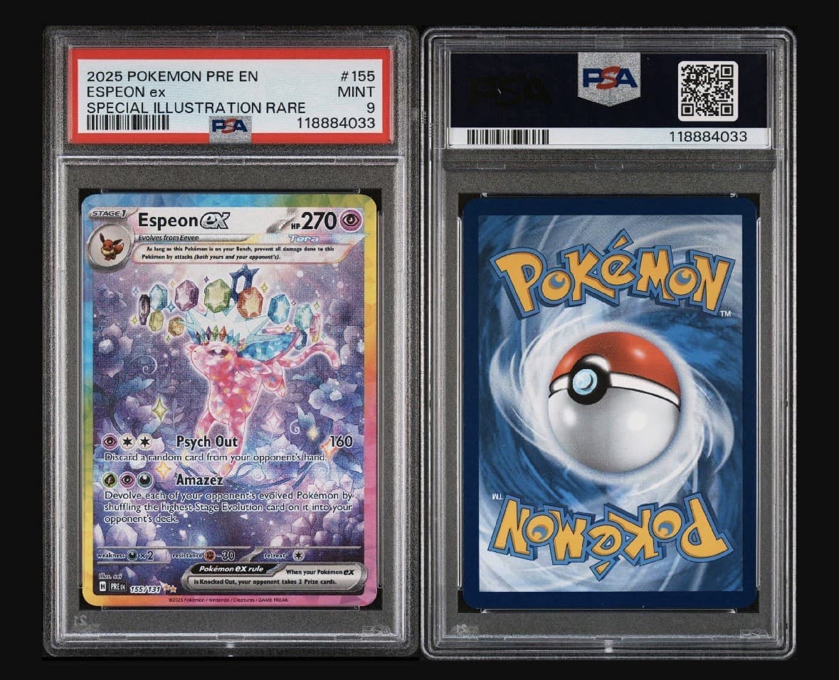 Espeon ex 155/131 Sv: Prismatic Evolutions Holo PSA 9