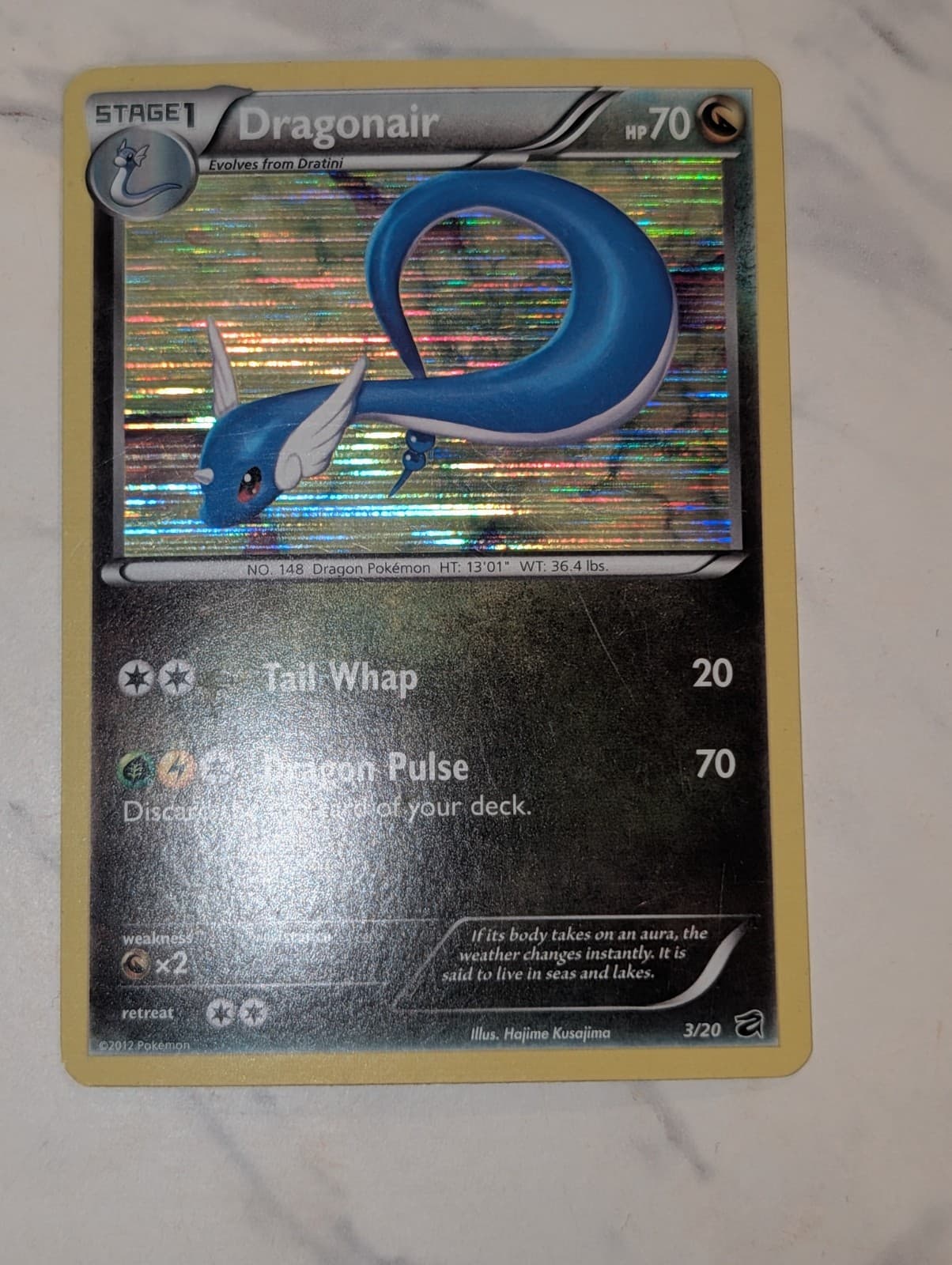 Dragonair 3/20 Holo Rare Dragon Vault Pokemon Card