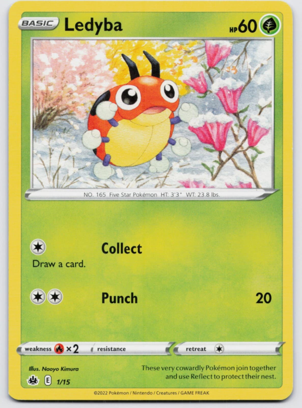 Ledyba 001/015 McDonald's Promos 2022 Pokemon LP