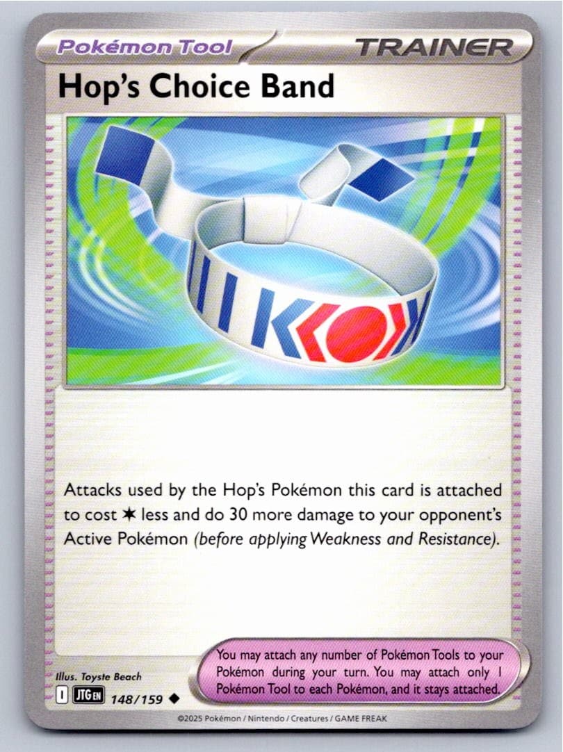 POKEMON HOP'S CHOICE BAND JOURNEY TOGETHER 148/159 UNCOMMON NM A29707 FREE S&H