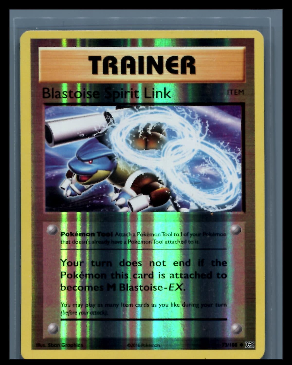 Pokemon-Blastoise Spirit Link-73/108-LP-XY - Evolutions
