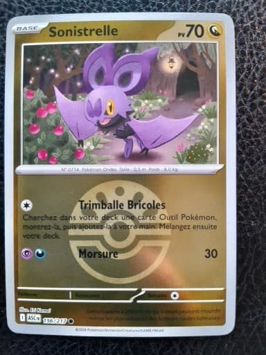 Carte Pokémon Sonistrelle 156/217 Copain Ball ASC ME2.5 Héros Transcendants NEUF