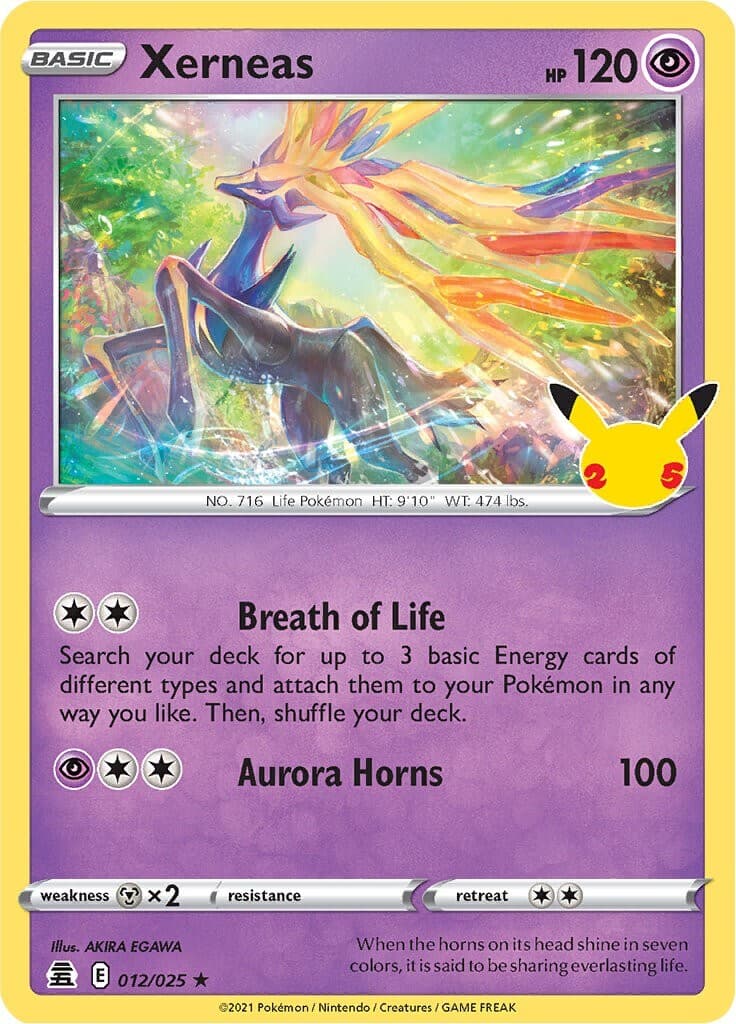 Pokemon TCG 25th Anniversary Celebrations - 12/25 Xerneas