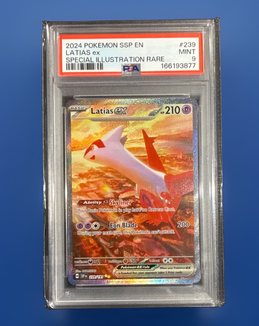 The Pokémon Company Latias ex 239/191 Surging Sparks SIR Holo Full Art PSA 9