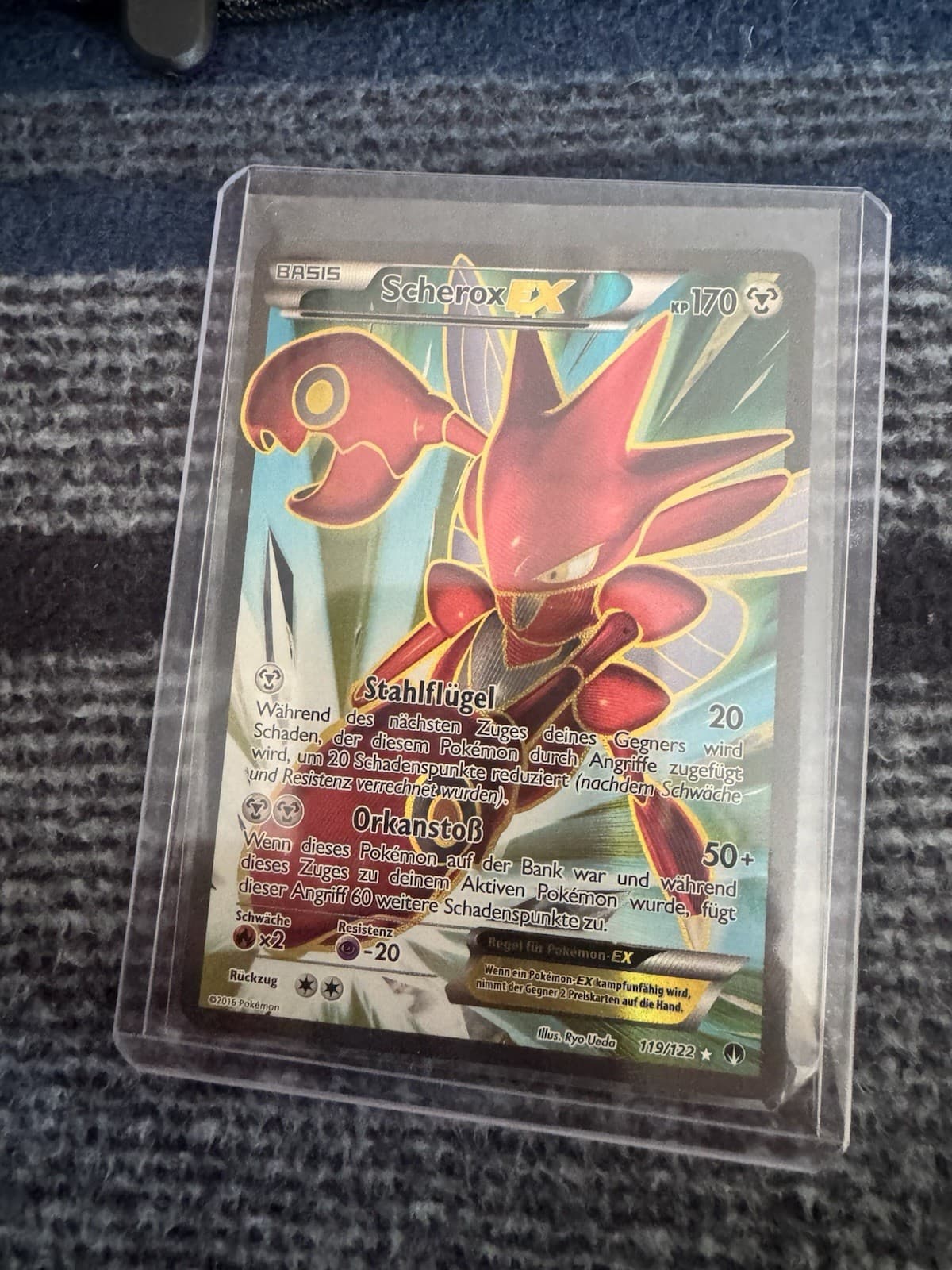 Pokemon Scherox EX 119/122 Holo Full Art XY TURBOfieber Deutsch 170 KP 2016
