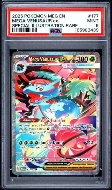 PSA 9 Mega Venusaur EX 177/132 Pokemon Mega Evolution Special Illusration Rare