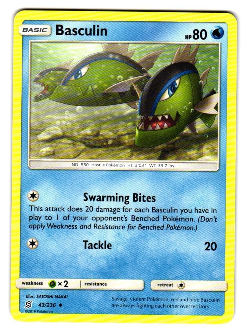Basculin 43/236 Uncommon Unified Minds Pokemon VLP