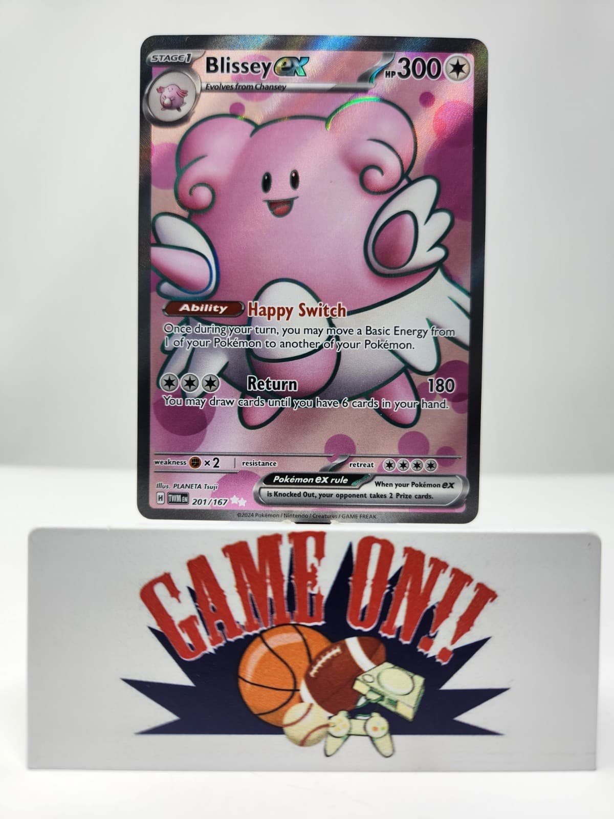 Pokemon Blissey ex 201/167 Twilight Masquerade Ultra Rare sc