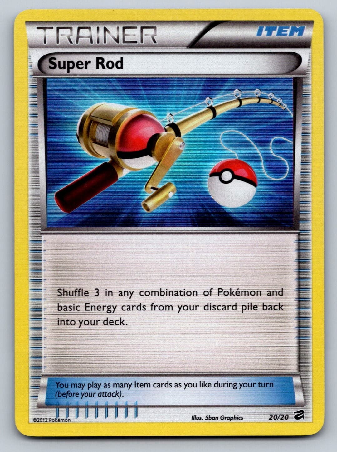 Pokemon Super Rod Holo Rare Dragon Vault 20/20 MP
