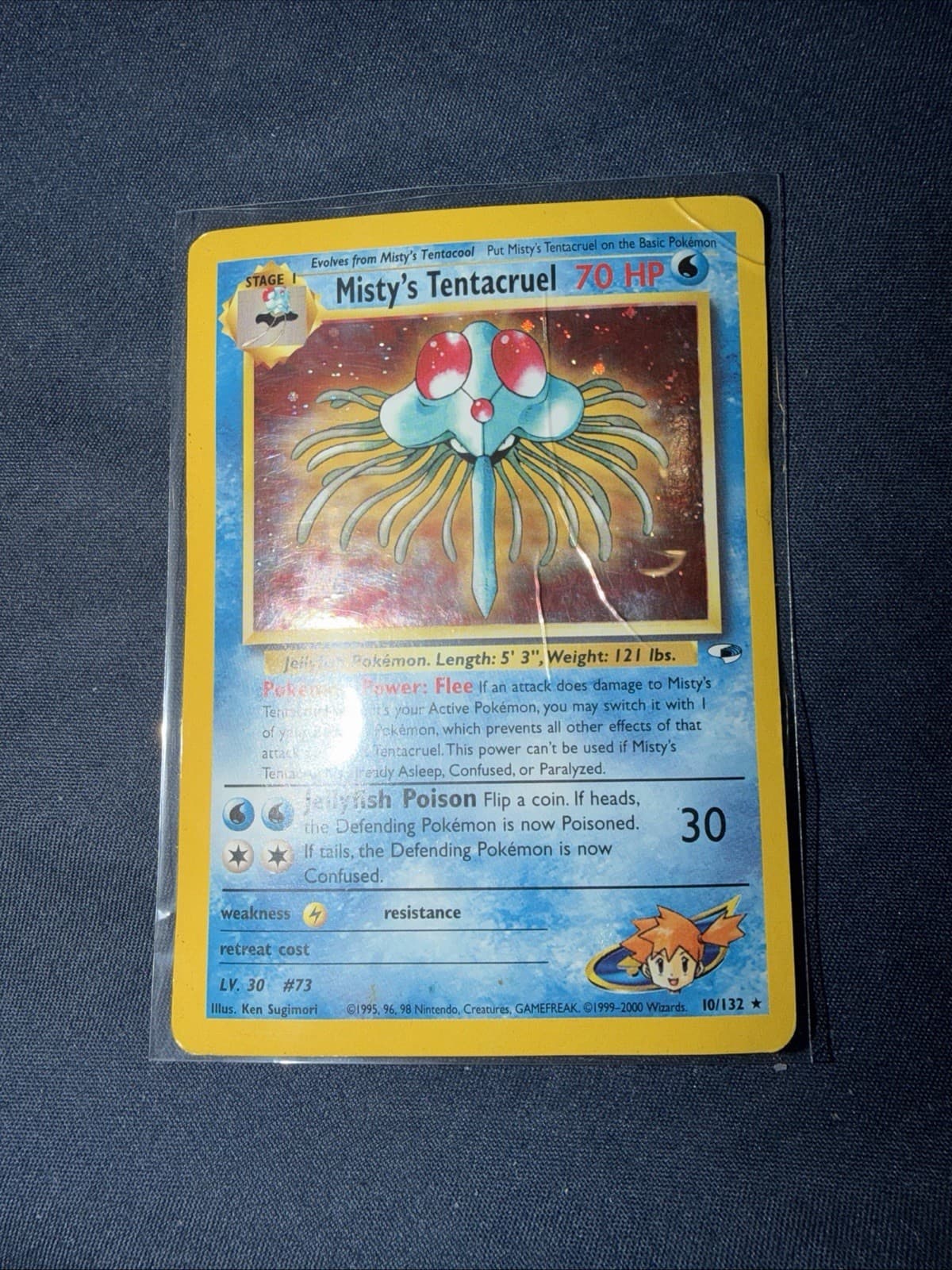 Misty's Tentacruel Gym Heroes Holo Rare No. 10/132 Pokemon - 2000
