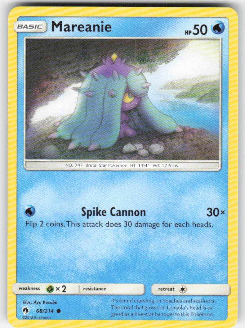 Mareanie (68) 68/214 SM - Lost Thunder Pokemon TCG LP