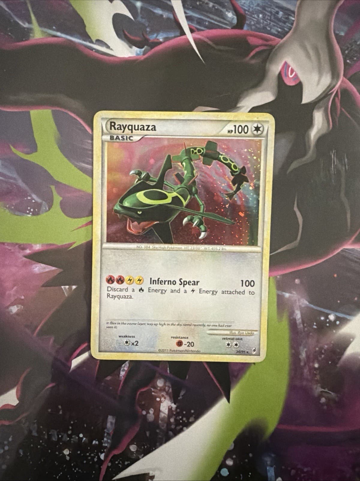 Pokemon Rayquaza 20/95 Call of Legends Holo Holo Rare Basic 100 HP ENG