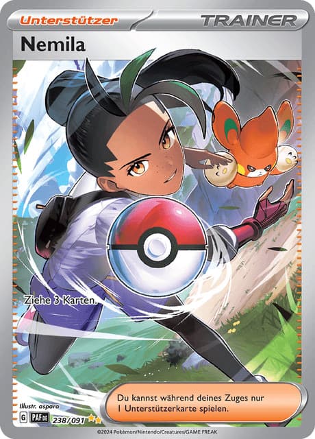 ✨ Pokémon Nemila | Deutsch 🇩🇪 | PAF 238/091 Paldeas Schicksale | NM ✨