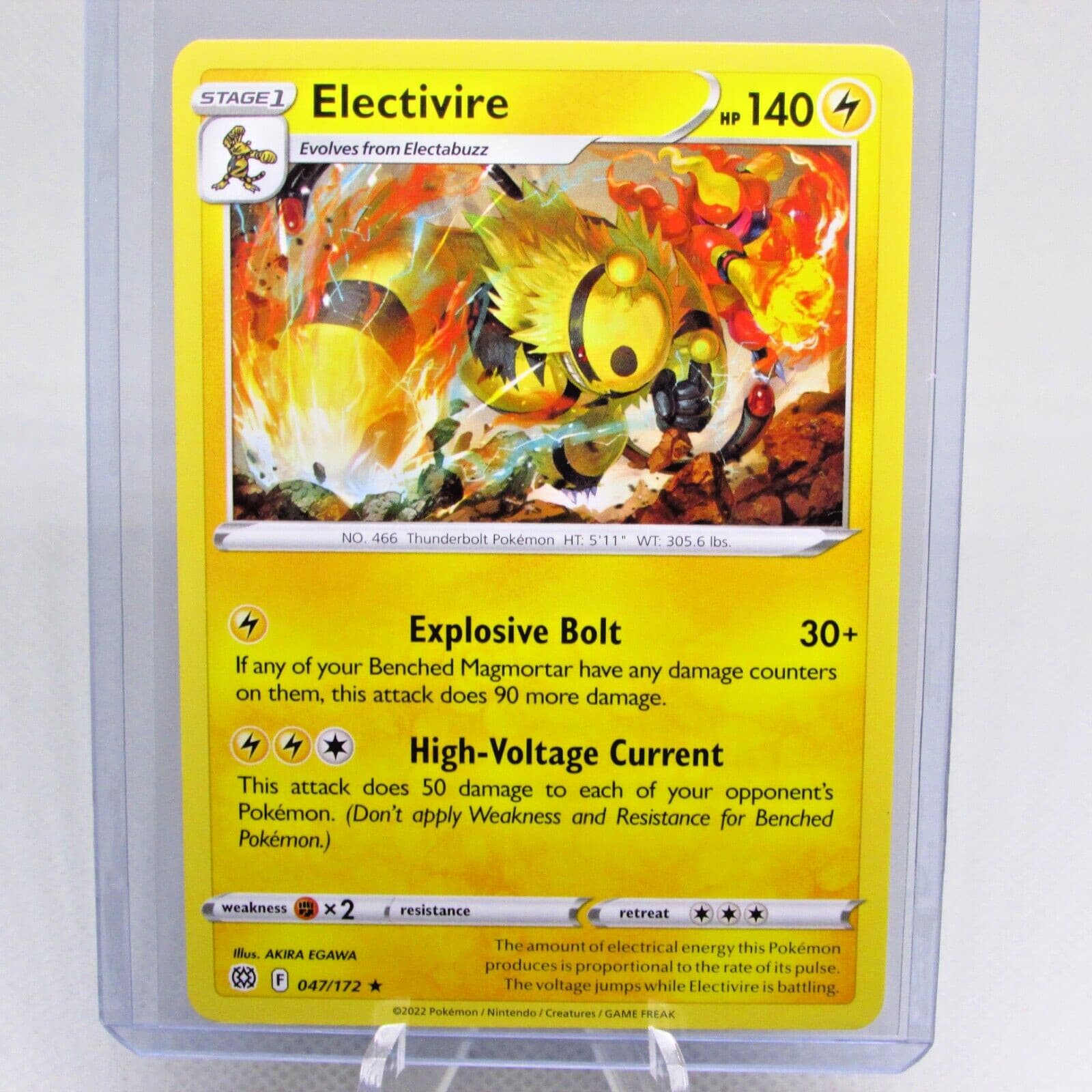 Pokemon TCG Brilliant Stars Electivire 47/172 Rare