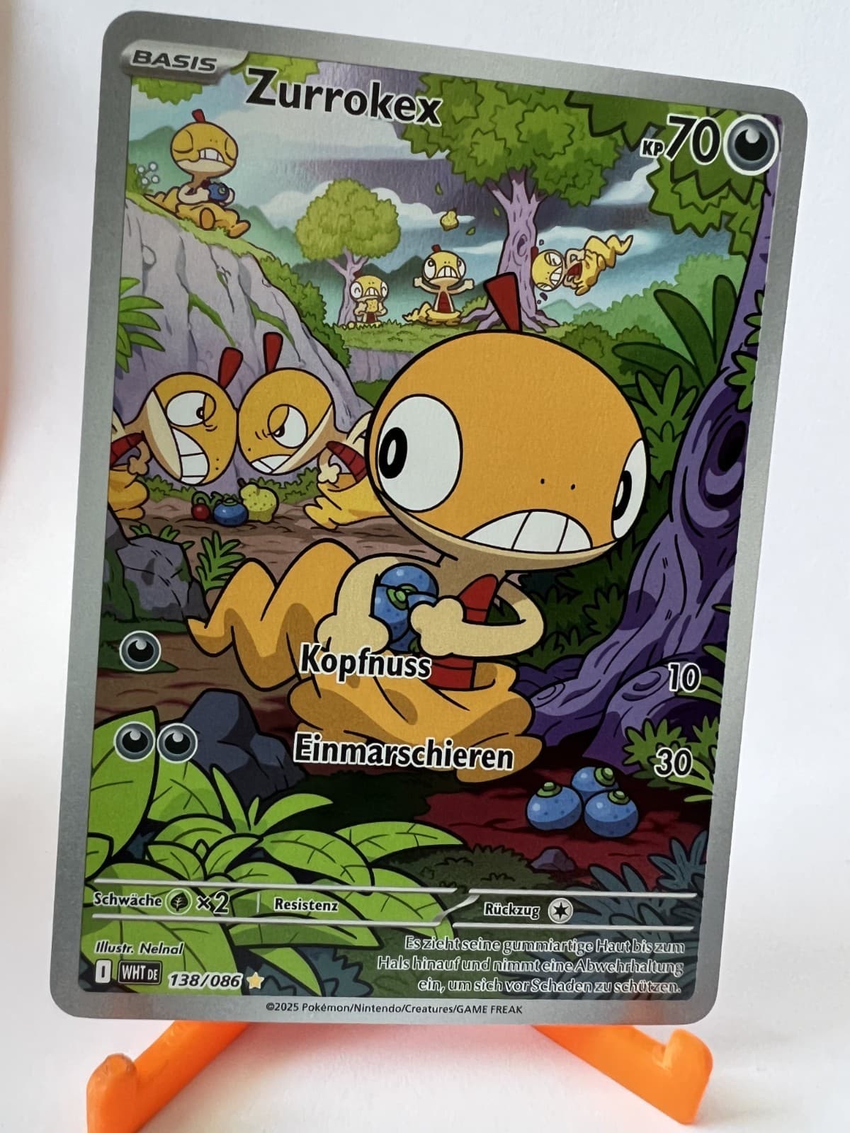 Pokémon Zurrokex 138/086 WHT - Weisse Flammen - DE - Boosterfrisch