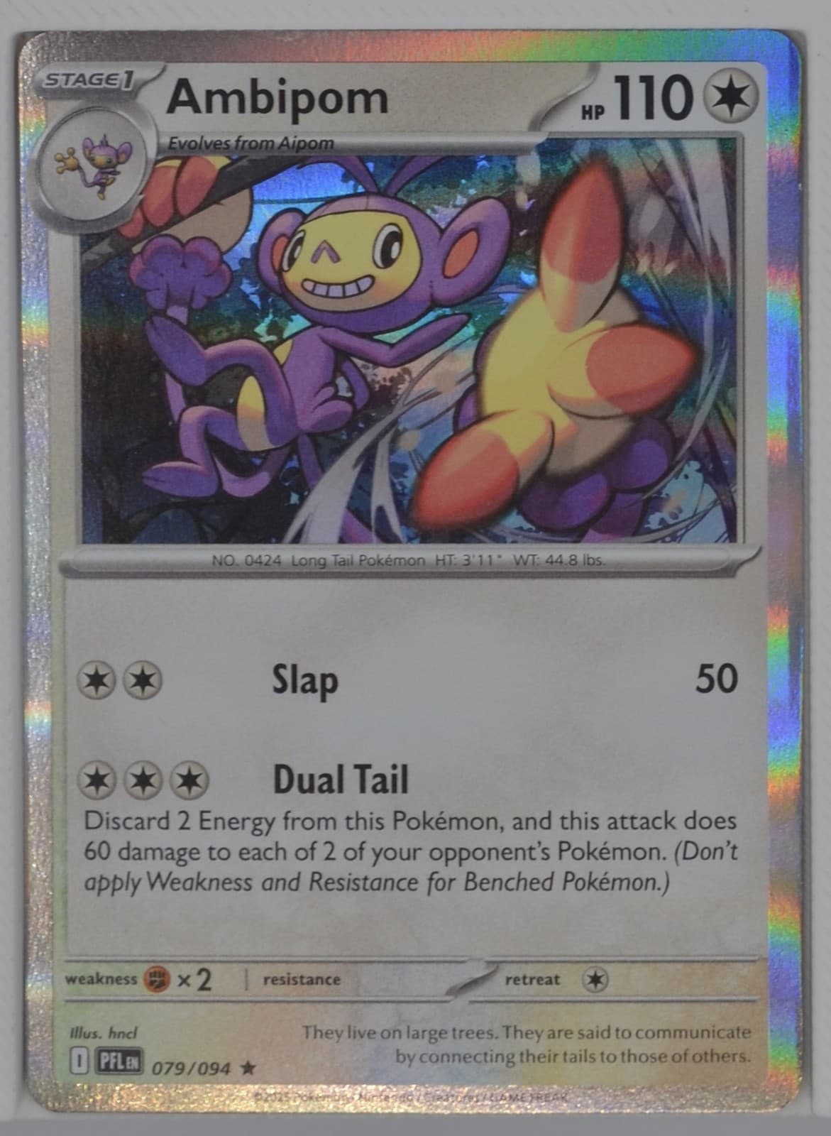 Ambipom 79/94 Phantasmal Flames Holo Pokemon TCG