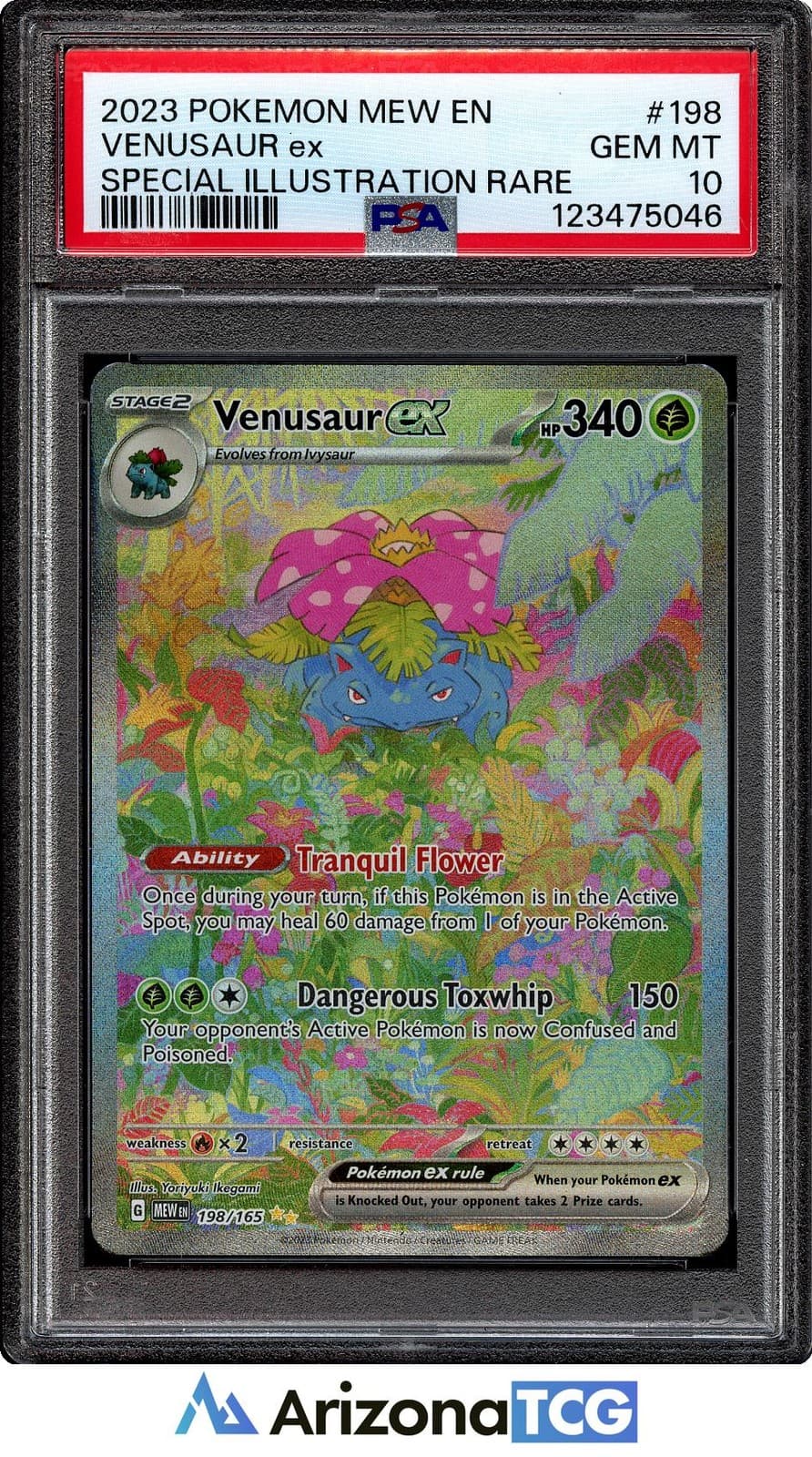 Pokemon 2023 Venusaur ex 198/165 SIR 151 GEM MINT PSA 10