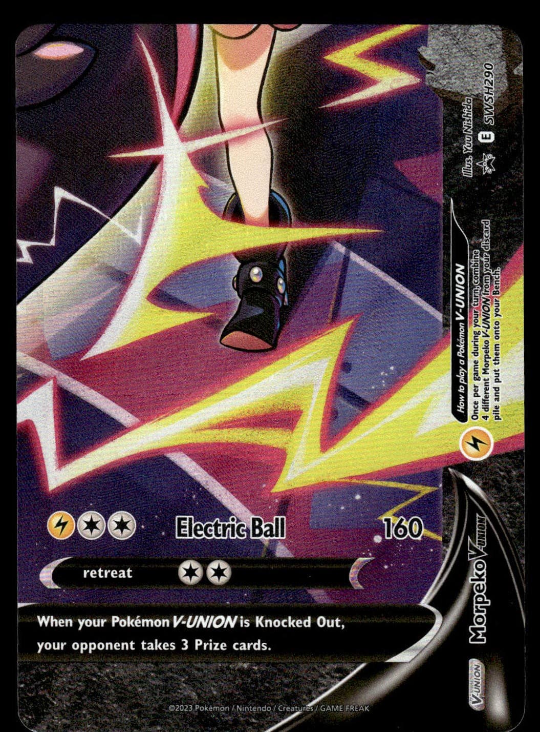 Morpeko V-Union SWSH290 SWSH Sword & Shield Black Star Promo Pokemon Card - NM